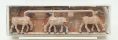Merten Mini-Figures 2409, Six Work Horses, Draft Animal Horse, HO Scale