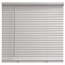 Mainstays Cordless 1" Vinyl Light Filtering Blinds, 47" Width x 64" Length,White