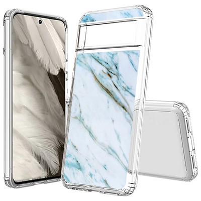For Google Pixel  (8a,8 Pro,8,7a,7 Pro,7,6),Slim Cover,Blue Marble 2 Print,USA