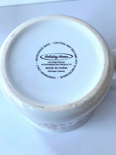 Deck The Paws Christmas Coffee Mug, Cat/Dog Paw Prints Holiday Home - Picture 5 of 5