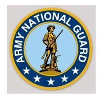 2 Inch Non-Reflective Army National Guard Seal Logo Sticker