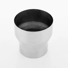 4" OD to 5" OD Flue Liner Pipe Reducer 304 Stainless Steel Polished 5" Long