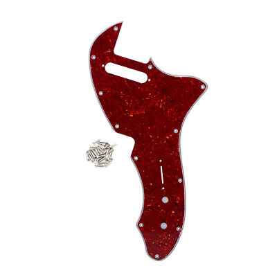 FLEOR 4Ply Rotes Schildkrötenpanzer Thinline Pickguard Platte Fit 69 TL Style