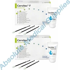 *2-Packs* Ivoclar Vivadent Cervitec F Starter Kit Protective Dental Varni 682309