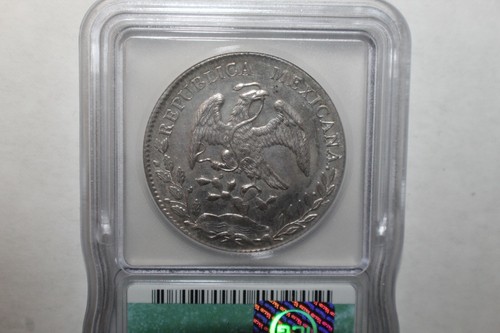 1897 CN, AM 8 Reals ICG AU58 Mexico - Picture 6 of 9