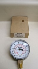 Weiss TL25-V60-4L-30INHG 60 PSI KPA 1/4" NPT LM Pressure Gauge Lower New