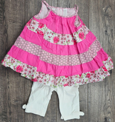 Baby Girl Clothes First Impressions 18 Month 2pc Pink Ruffle Dress Outfit