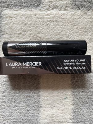 NEW Laura Mercier Caviar Volume Panoramic Mascara Glossy Black | 3mL Travel Mini
