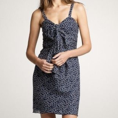 navy and white sundress