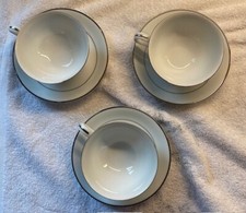 3 - NORITAKE DERRY 5931 Made in Japan Cups and Saucers 1953-1966