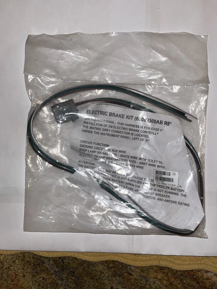 Chicote de freio elétrico, Chrysler Jeep Grand Cherokee 2012-2015 -NOVO - Imagem 2 de 4