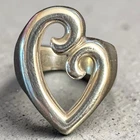 VTG James Avery Mother’s Love Heart Ring Sterling Silver Size 2.5 Petite