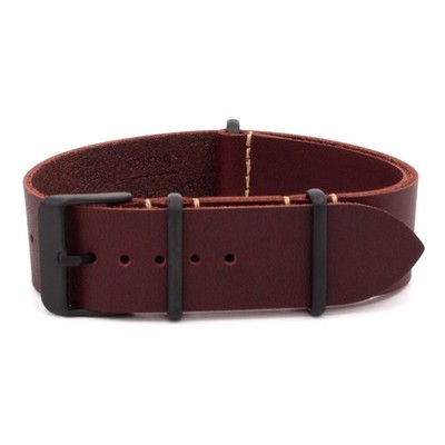 Benchmark Leather Watch Band - Crazy Horse Oiled Leather One-Piece ... Fast Ship
