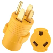 Kanayu 50 Amp to 30 Amp RV Adapter, NEMA 14-50P to NEMA TT-30R 50A Male Plug 