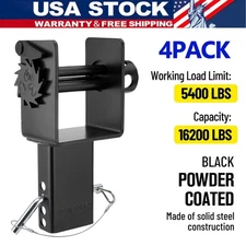 4 PCS Heavy Duty Trailer Stake Pocket Winch 5400 LBS Trailer Stake Pocket Winch