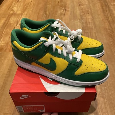 NEW Size 10.5 - Nike Dunk SP 2020 Low Brazil DUNK LOW SP CU1727 700 Rare !
