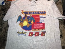 Vintage 1999 Pokemon Charizard Official Nintendo T-Shirt Size Youth S