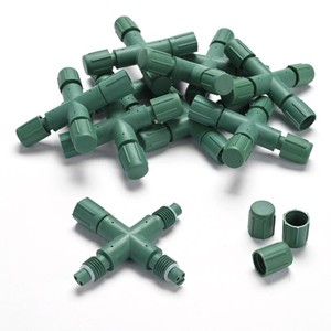 DELight 10Pcs IP65 Waterproof Wire Connectors 4 Way X-Shape for Outdoor Lights
