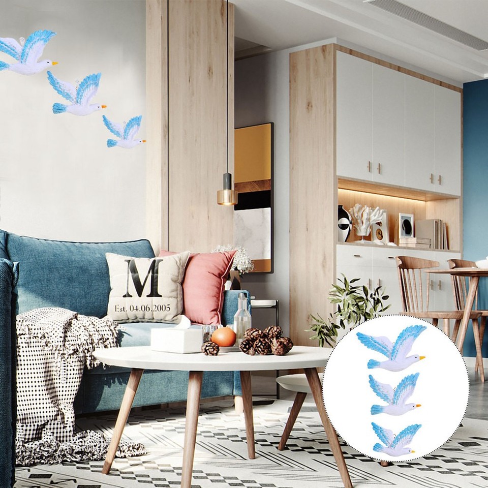 Set di 5 decorazioni da parete in stile marittimo, effetto legno