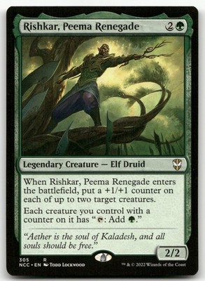 Rishkar, Peema Renegade #305 (NM) Streets New Capenna NCC Magic MTG
