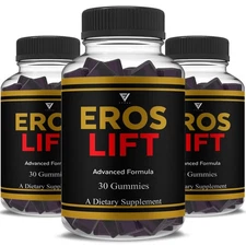 (3 Pack) Eros Lift Gummies, ErosLift Performance Gummy Supplement (90 Gummies)