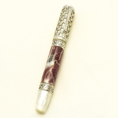 Ancora Marmora Romana Marble & Sterling Silver Rollerball Pen Limited Edition