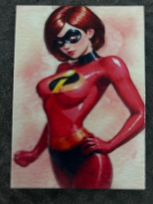 ACEO ATC Sketch - Helen Parr - 1/1 - Authenticity Stamp FREE SHIPPING