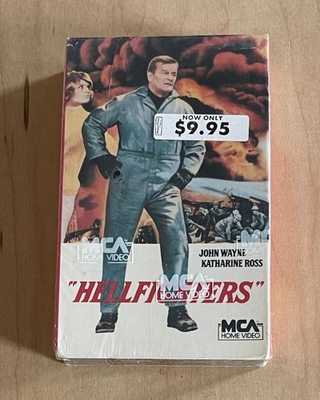 #ad John Wayne Oil Well Firefighter Tough Guy Movie HELLFIGHTERS 1968 Sealed Betamax $9.78