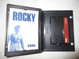 Sega Master System ROCKY w/Cartridge, Instructions & Box (CIB)