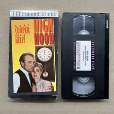 High Noon (VHS 1952) Western Thriller Gary Cooper Grace Kelly Thomas Mitchell +