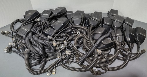 Motorola HMN3008A HMN3596A Mobile Microphones Mixed Lot of 28 Untested