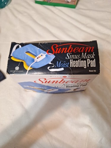 Máscara sinusal vintage SUNBEAM almohadilla térmica de humedad con CAJA - Imagen 2 de 3