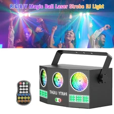LED RGBY 4-Color Pattern Effect Light Party Stage Laser Projector Light