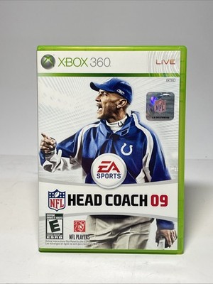 NFL Head Coach 09 (Microsoft Xbox 360, 2008) Cib Complete W Manual Tested 