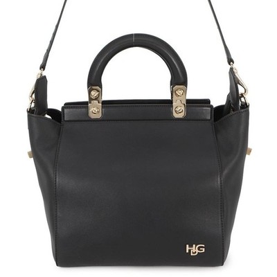 GIVENCHY HDG Small Calf Leather Black 2Way Handbag Damen Schultertasche