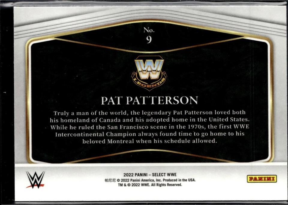 2022 Panini Select WWE Global Icons #9 Pat Patterson - Image 2 of 2