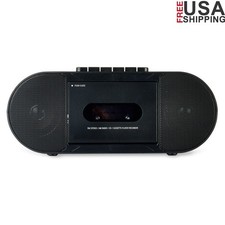 Portable CD Cassette Boombox Bluetooth AM FM Radio Recording AUX Headphone Jack