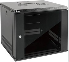 9U Locking Wall Mount Network Server Rack Cabinet Enclosure 17.7'' Deep