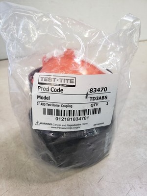 IPS 83470 3'' ABS Test Dome Coupling