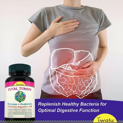 Best Probiotic For Gas And Bloating - TOTAL TUMMY *FAST FREE SHIPPING Same Day