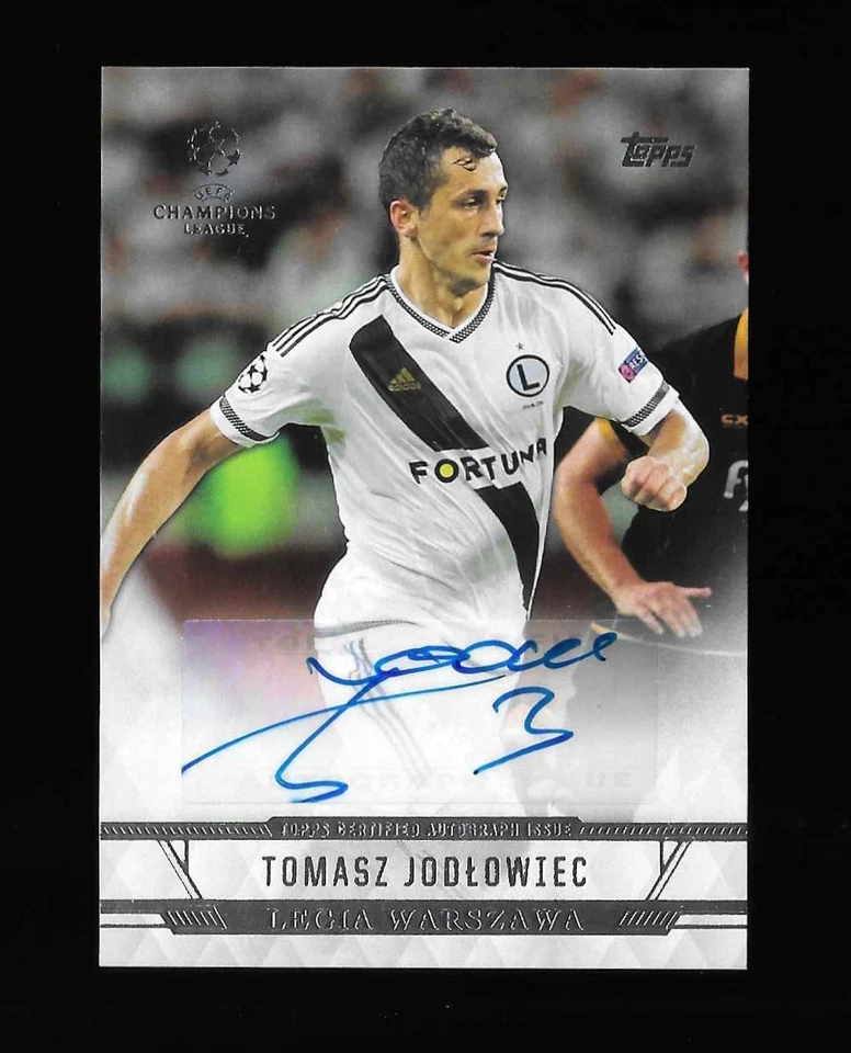2016-17 Topps UCL Showcase Pazdan Jodlowiec Nikolic 3x Legia Warszawa RC Auto - Image 4 of 4