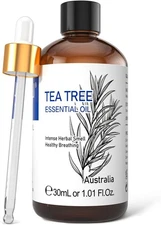 Tea Tree Oil – 100% Pure Organic Tea Tree Essential Oil for Skin, Face, Hair