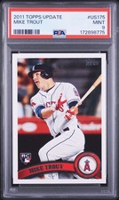 2011 TOPPS UPDATE #US175 MIKE TROUT ROOKIE RC PSA 9