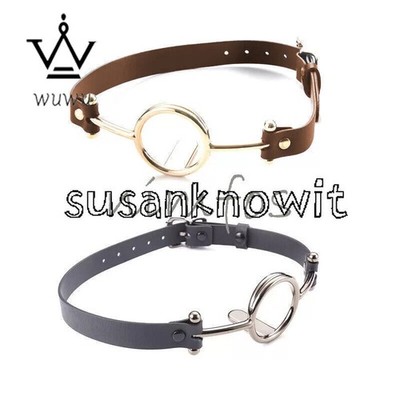 Stainless Steel O Ring Tongue Open Mouth Ring Gag Training Oral Metal Ring Gag