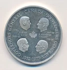 1952 - 1977 CANADA GOVERNORS GENERAL .925 SILVER 25 YEARS MEDAL