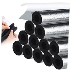 Self Adhesive 12 Pack Foam Pipe Insulation Freeze Protection 0.6 Inch/ 15 mm