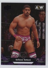 2023 Upper Deck AEW All Elite Wrestling Purple Pyro /149 Anthony Bowens #43 c6q