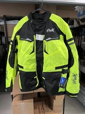 HWK motorcycle jacket Hi Viz Green 3XL XXXL