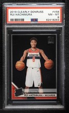 2019 Panini Clearly Donruss Rated Rookie Variation Rui Hachimura #V58 PSA 8 07ay