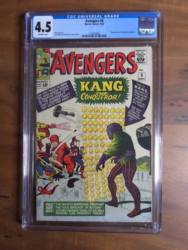 Avengers #8 (Marvel 1964) CGC 4.5 : 1st appearance Kang the Conqueror